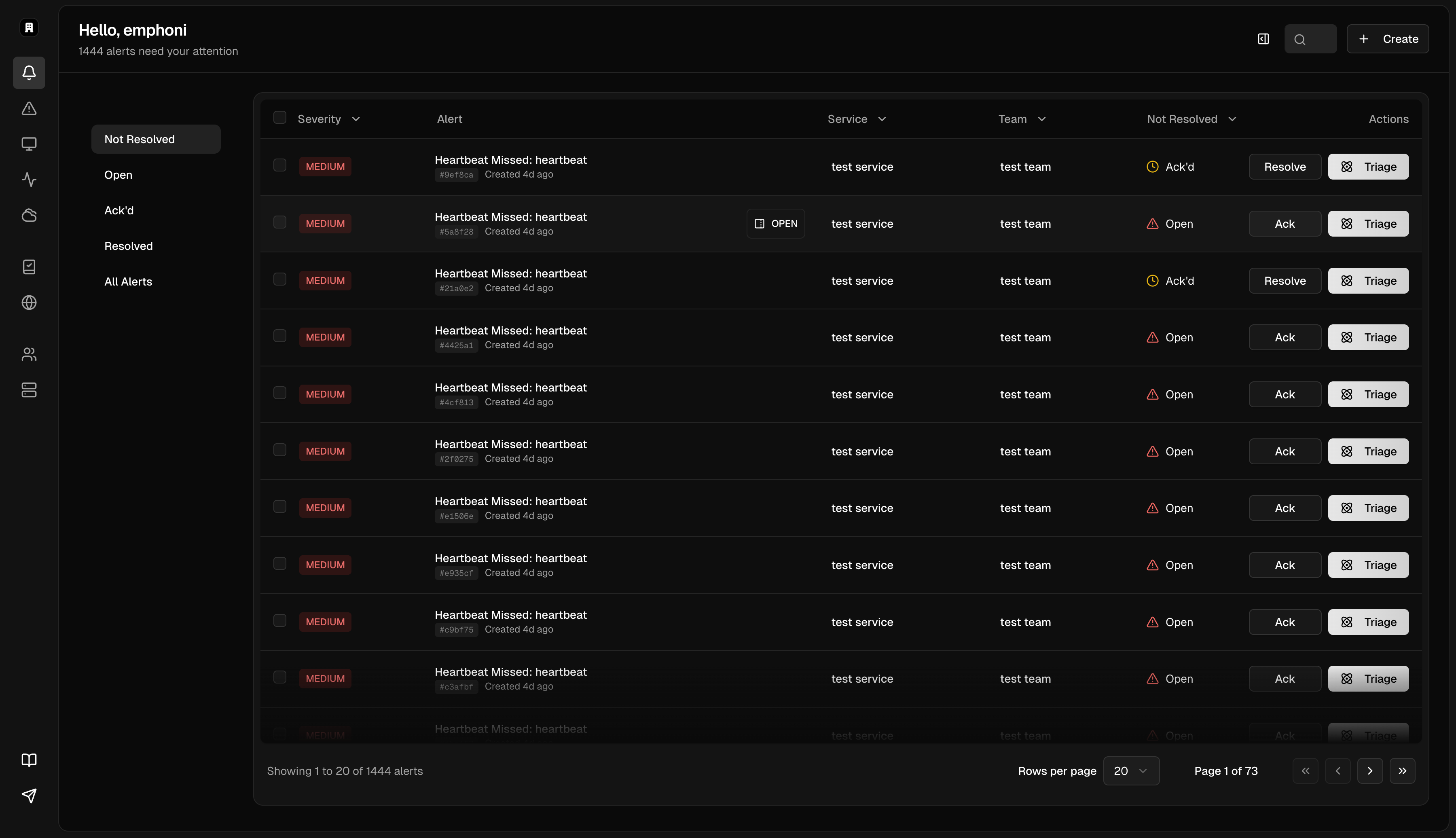app screen